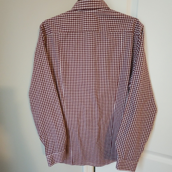 H&M slim fit easy-iron button front shirt. Mens M - Picture 6 of 13